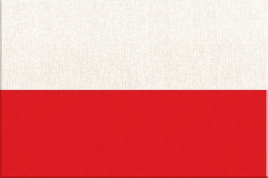 flag of Indonesia. National Indonesian flag on fabric surface. Indonesian national flag on textured background. Fabric texture. Asian country. State symbol of Indonesia