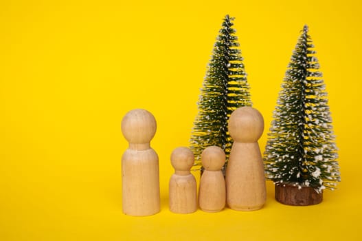 Family gathering during Christmas celebration. Family and Christmas season concept.