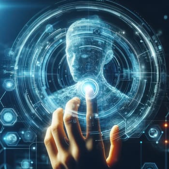 Cyber security and protection of network private information and data future technology concept generative ai