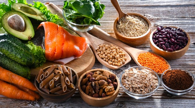 Food products recommended for stabilizing insulin and blood sugar levels. Diabetes diet