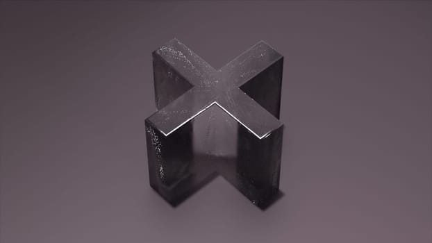 3d Plus sign. Computer generated render