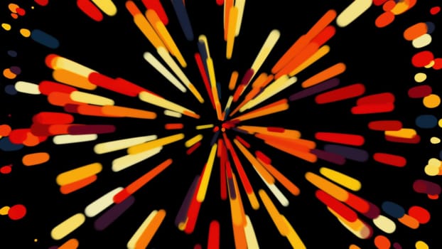 Speed particles and lines. Computer generated 3d render
