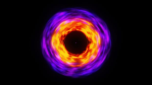 Abstract colorful shockwave. Computer generated 3d render