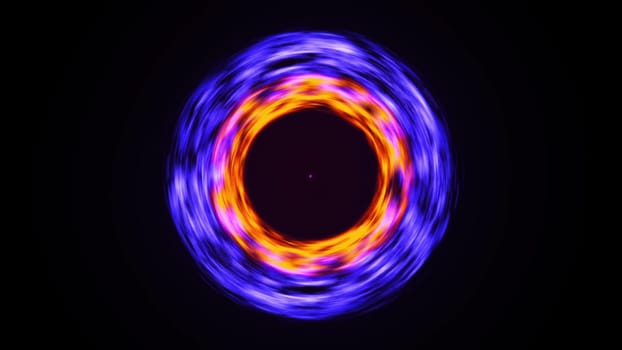 Abstract colorful shockwave. Computer generated 3d render