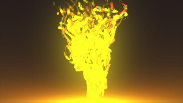 Abstract christmas gold shimmering particles. Computer generated 3d render