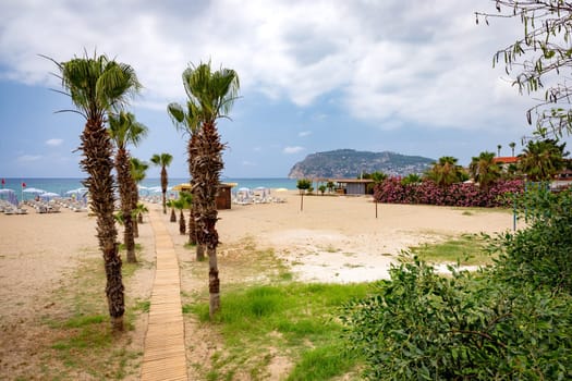 Alanya beach in Turkey, travel landscape