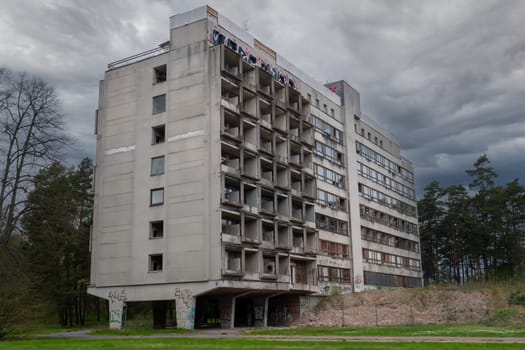 old abandoned building from the Soviet era