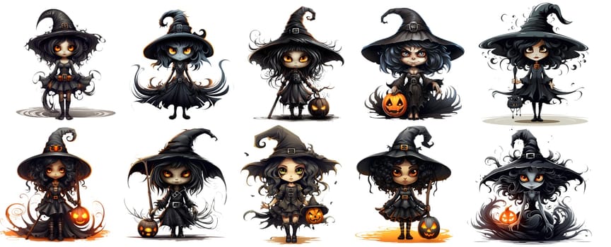 creepy Halloween Witch, Sticker, sublimate witch, sublimation de