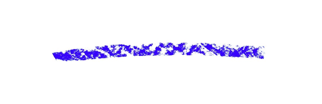 Sketch of blue chalk stroke