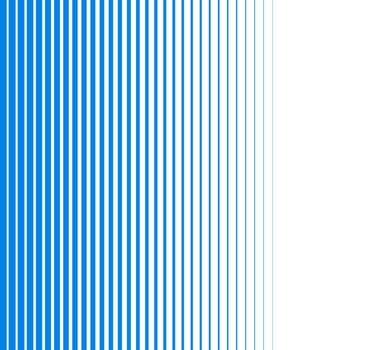 Gradient blue stripes background on white