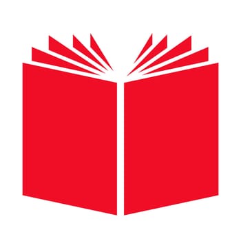 Book, Magazine or Newspaper icon with red color