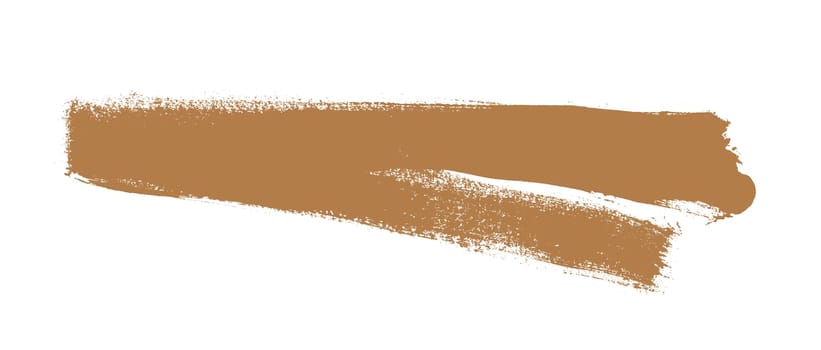 Hand painted brown pencil or brush stripe