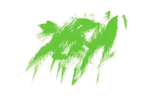 Very dirty green paintbrush scribble