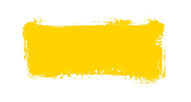 Yellow orange frame made with brush color and cop space