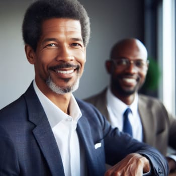 successful experienced male black lawyers in office generative ai
