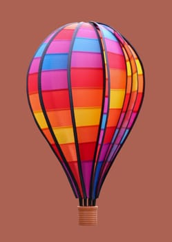 Photograph of a balloon, a wind chime.