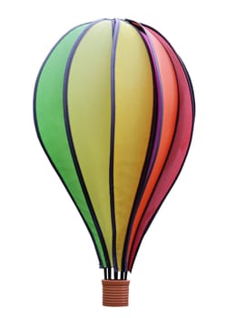 Photograph of a balloon, a wind chime.