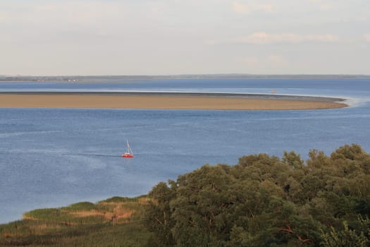 The island of Bock lies in the Baltic Sea southwest of the island of Hiddensee and east of the peninsula of Zingst