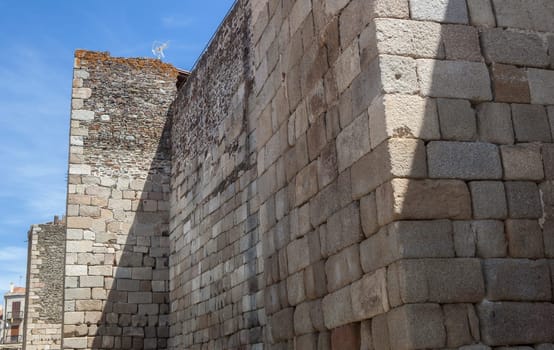 Roman Coria wall enclosure. Caceres, Extremadura, Spain. Declared a National Historic-Artistic Monument on 3 June 1931.