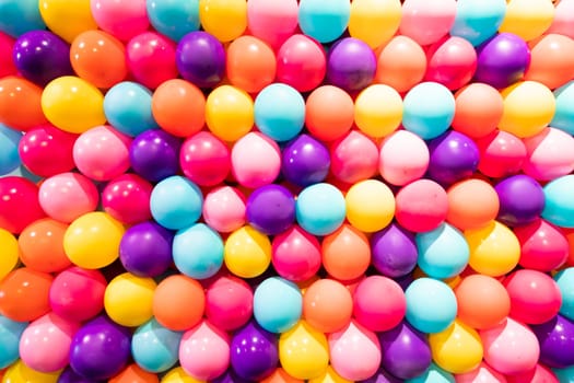 Colorful balloons background - real photo, concept of celebration, party, happy, surprise