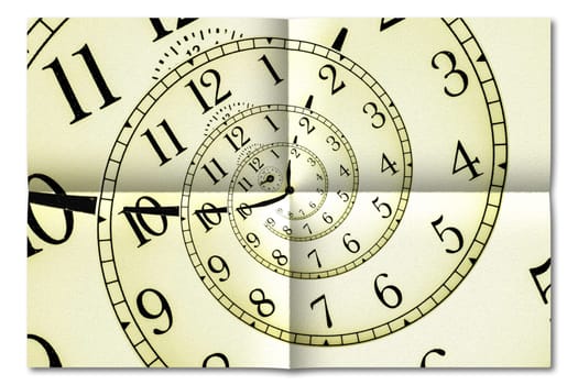 Creative image - hypnotic clock background. Concept of hypnosis, subconscious, suggestion.