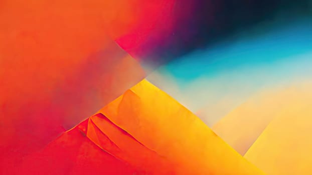 Vibrant geometric pattern on modern minimalist background. artificial art