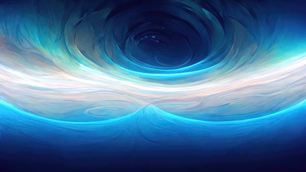 Mesmerizing Aqua Energy - Abstract Artwork with Gradient Waves and Water Drops on White Background. artificial art