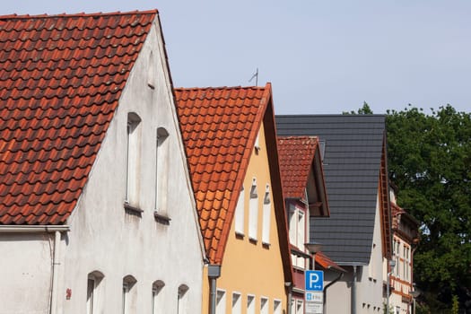 Old residential buildings, Celle, Lower Saxony, Germany, Europe