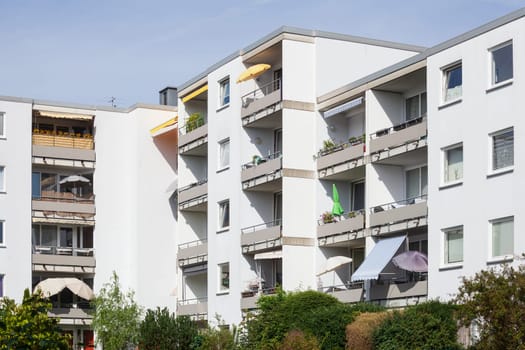 Monotone residential buildings, apartment buildings, Celle, Lower Saxony, Germany
