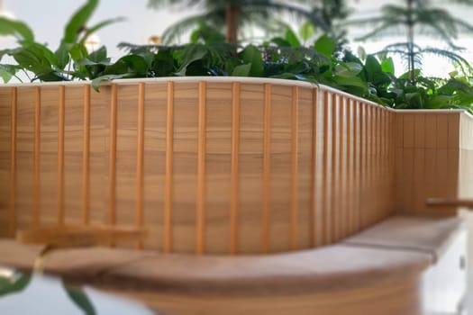 Interior of stylish white and green room, stock photo