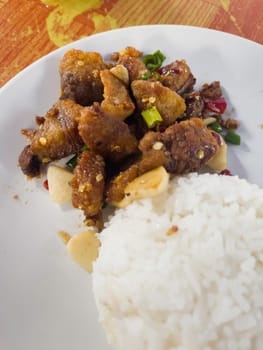 Various Thailand local food in the market, stock photo