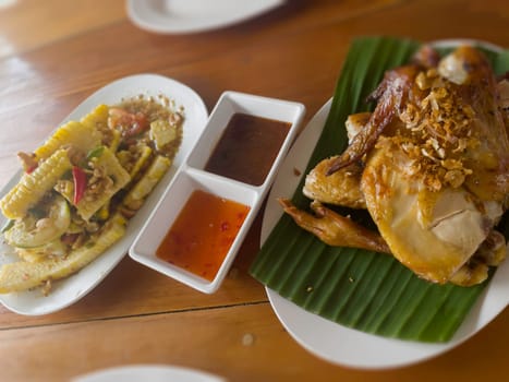 Various Thailand local food in the market, stock photo