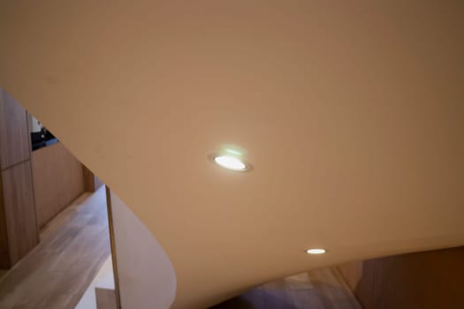 Interior of stylish white and green room, stock photo