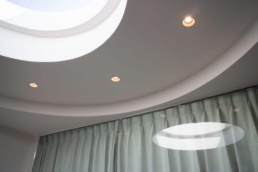 Interior of stylish white and green room, stock photo
