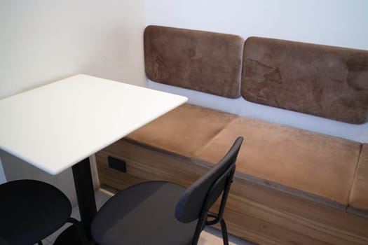 Interior of stylish white and green room, stock photo