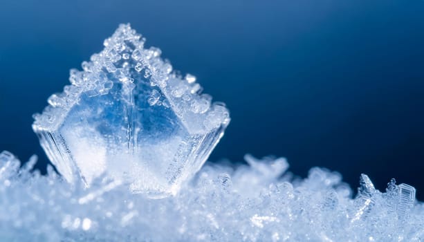 Extreme close-up of a crystal with space for text.