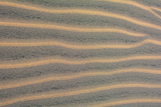 Wavy sand on a dune, full frame