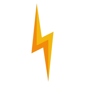 3d lightning icon high voltage sign warns danger life lightning