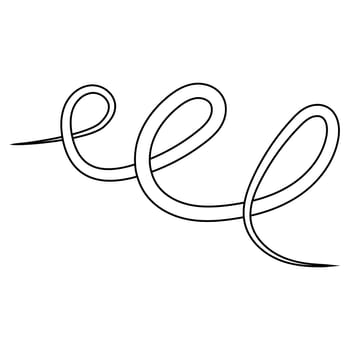 Spiral doodle outlines, pen painting scribble painting identity confirmation