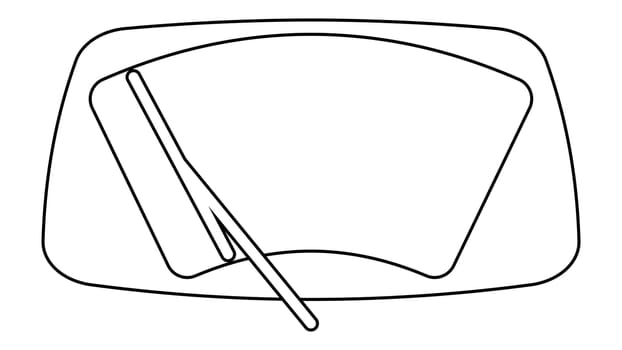 Car windshield wiper car windshield wiper cleaning icon outlines