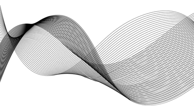 Moire sound wave digital frame wave, curve flow wavy