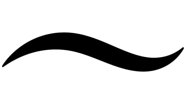 Curve calligraphic line underline, swishes swashes swoops strip swoosh stroke
