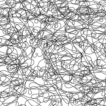 Blot doodle background wavy curve lines cartoon doodle background