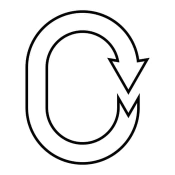 Letter c sign connecting connect letter c with arrow