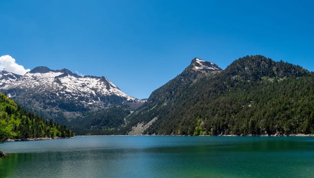 the lake of Oredon in the french Pyrenees mountains