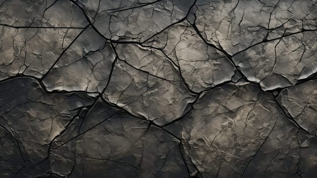 Cracked stone surface abstract background. Generative AI design