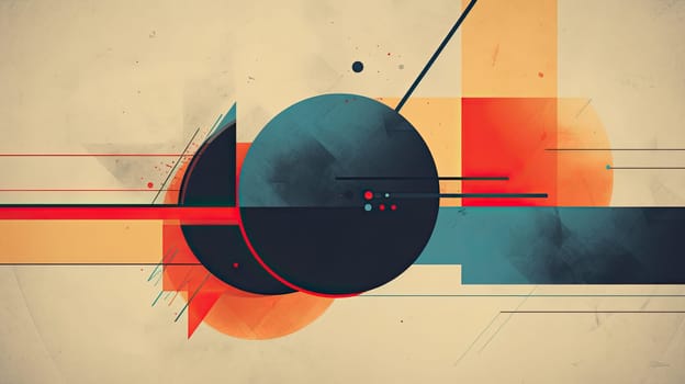 Abstract geometric minimal background. Generative AI design