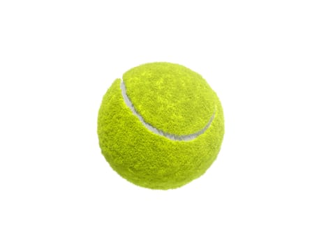 Tennis ball isolated without shadow