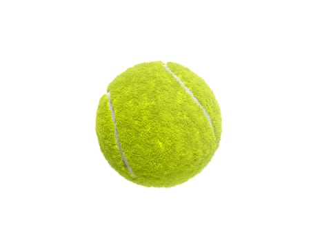 Tennis ball isolated without shadow