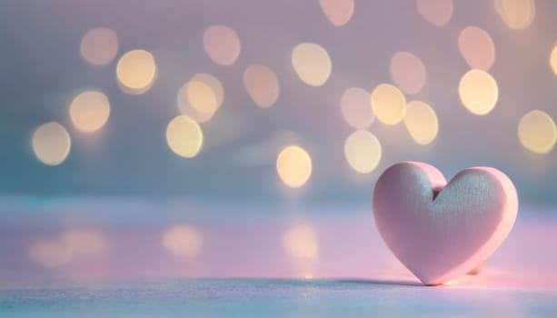 Valentine's day background with hearts. AI generated
